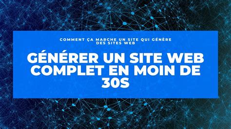 generateur de site web.